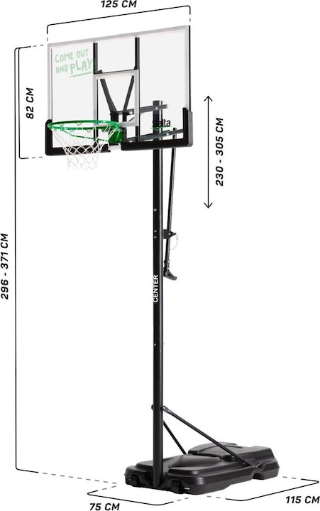 Immagine prodotto Salta Centro Stojak do kosza 128x(296-371)x210cm