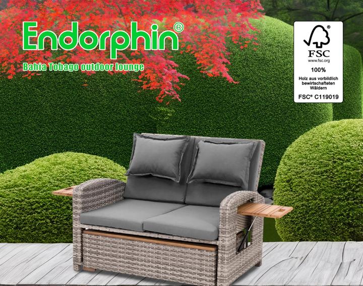 Produktbild Gartensofa Bahia Tobago mit Teakholzteilen
