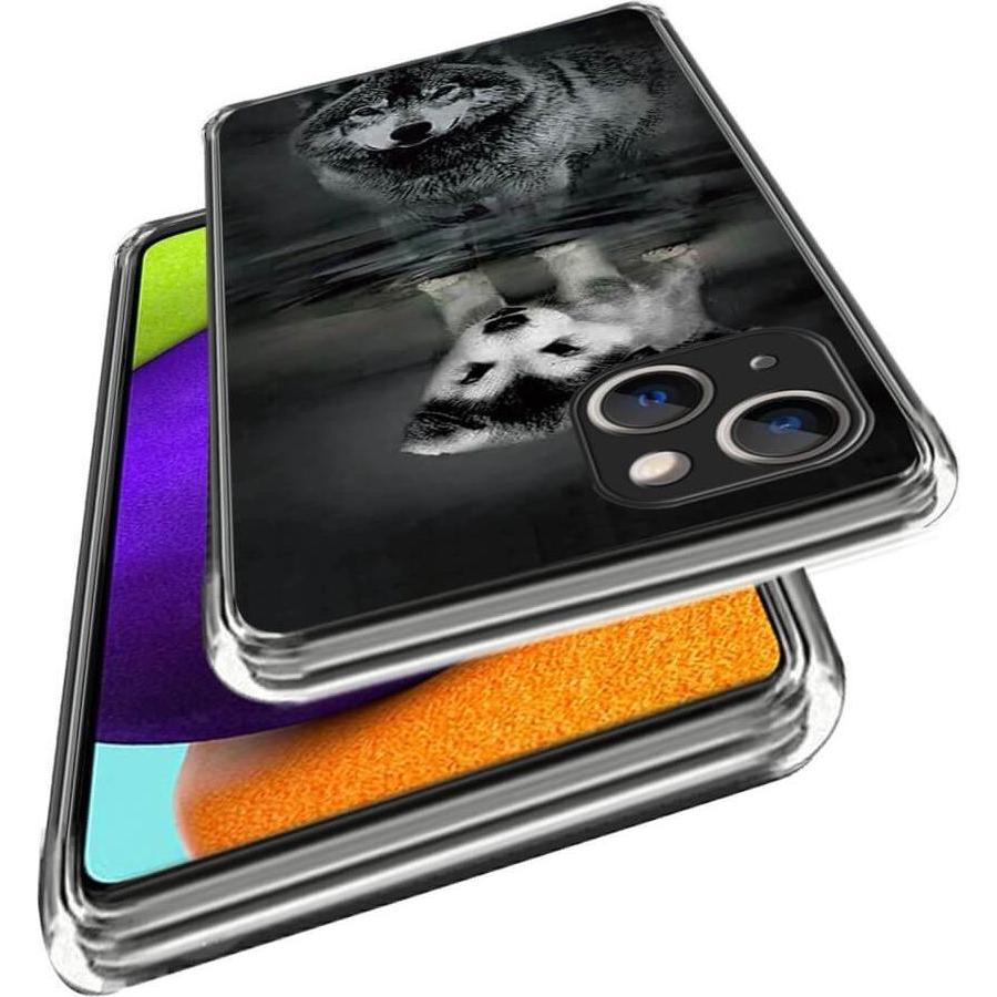 Thumbnail - Cover-Discount iPhone 15 Plus - Cover Handyhülle IMD Wolf (Apple iPhone 15 Plus), Smartphone Hülle, Grau