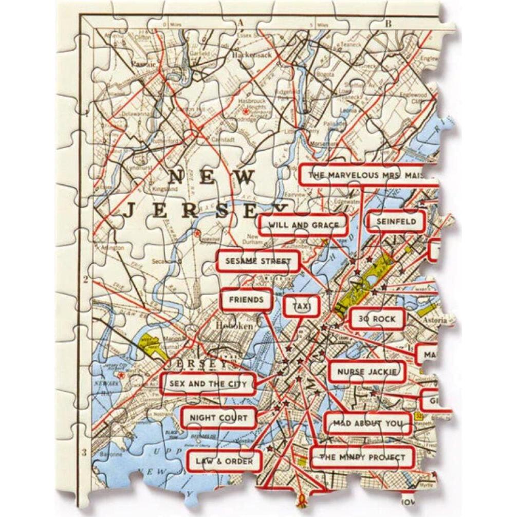 Thumbnail - Abrams & Chronicle NYC Map 1,000 Piece Panoramic Puzzle (1000 Teile)