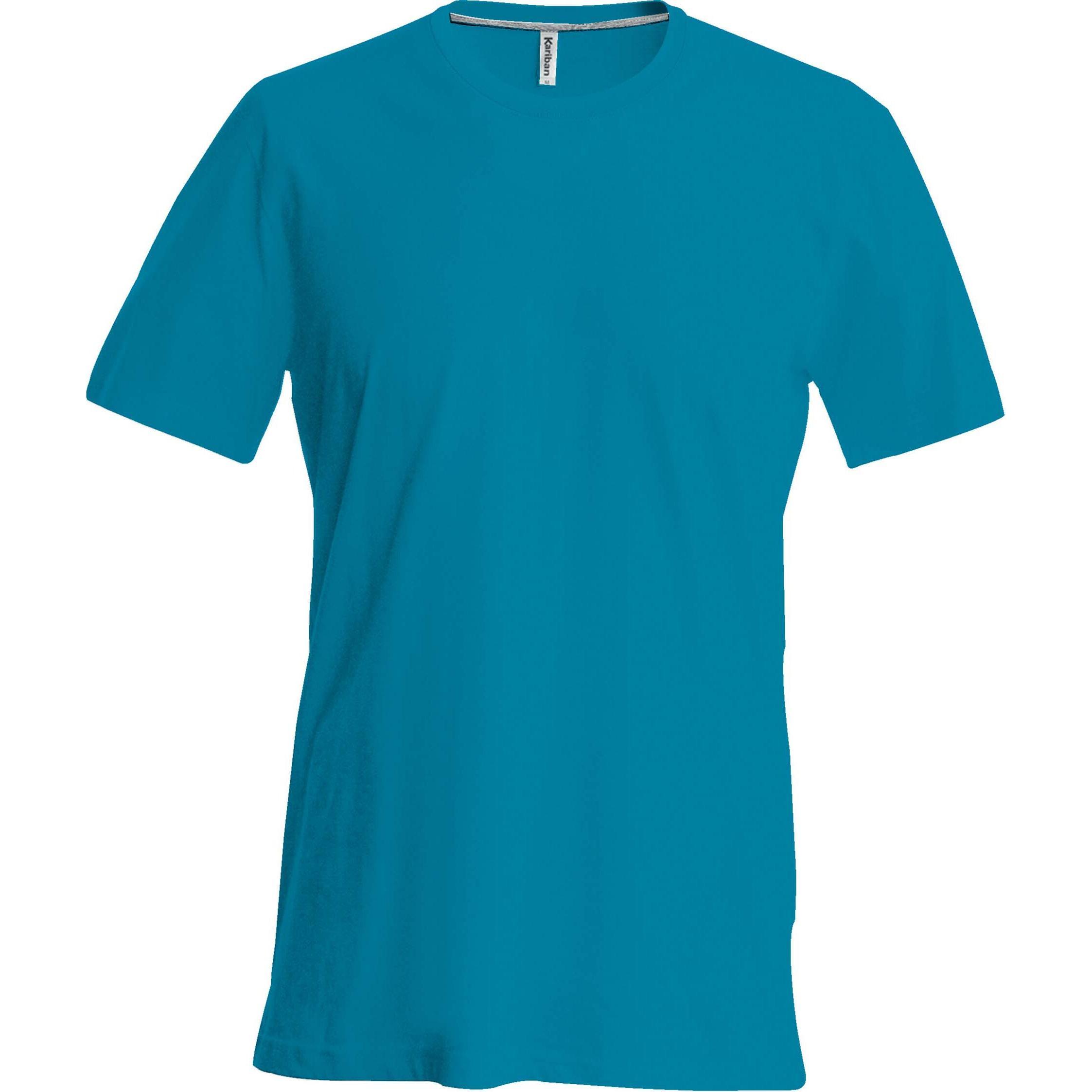 Thumbnail - Kariban, Herren, Shirt, Col Rond Manches Courtes, Rosa, (S)