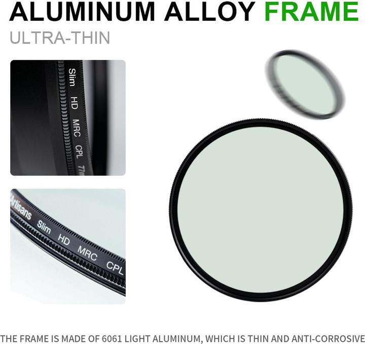 Produktbild 7artisans Polfilter CPL – 49 mm (49 mm, Polarisationsfilter, 49 mm)
