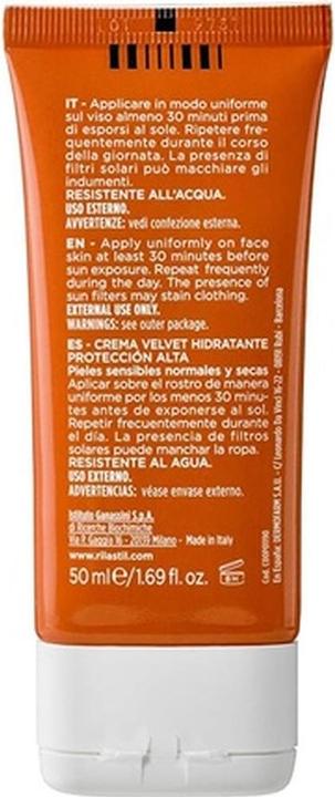 Produktbild Rilastil Sun System Velvet Cream SPF30 Face Sunscreen Protection 50ml (Sonnencreme Gesicht, SPF 30, 50 ml)