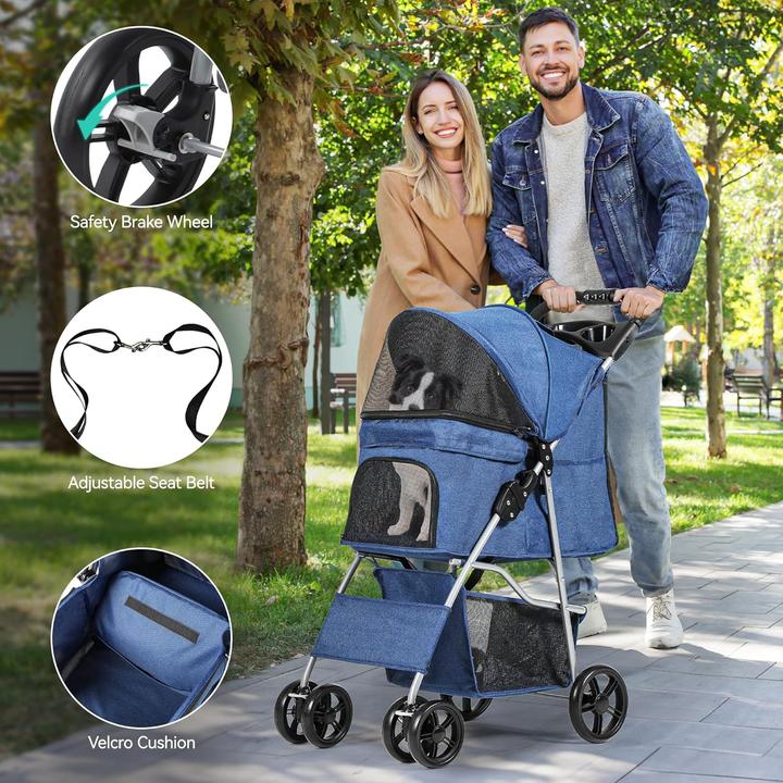 Produktbild Yitahome Hundewagen Buggy (Hund, Katze, Faltbar)