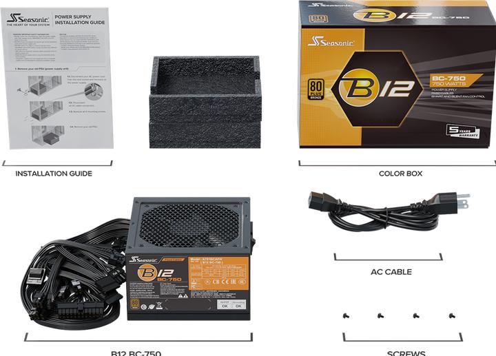 Productafbeelding Seasonic B12 BC (750 W)