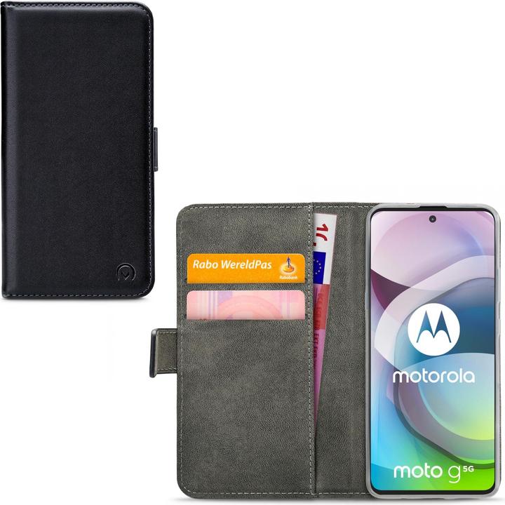 Actual product image Mobilizera Mobilize Classic Gelly Wallet Book Cover Motorola Moto G 5g Sort (Motorola Moto G 5G)