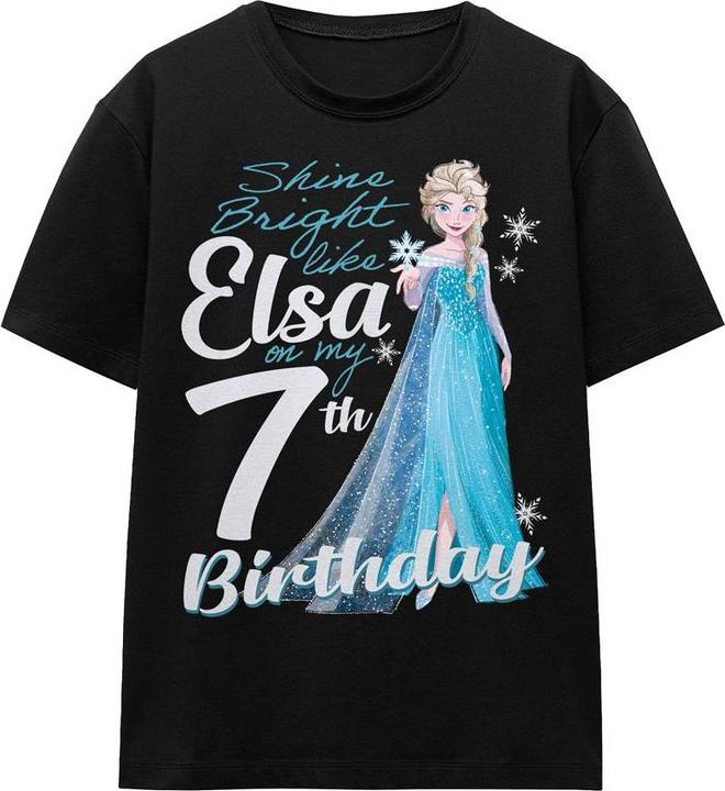 Produktbild Disney Frozen Bright Like Elsa TShirt 7. Geburtstag (L)