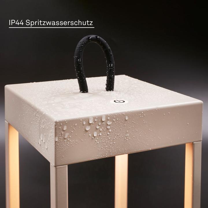 Immagine prodotto Briloner Lampada da tavolo LED ricaricabile, beige (450 lm)