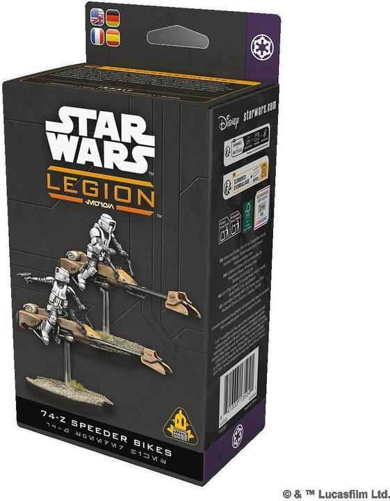 Actual product image Atomic Mass Games 74-Z Speeder Bikes Miniatures for Star Wars Legion
