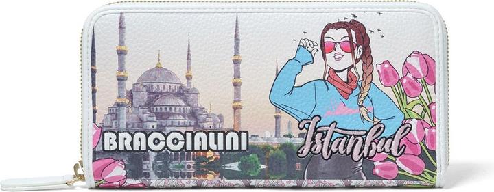 Image du produit Braccialini Damen Geldbörse Mit Reissverschluss - Modell Evanthe Elite - Polyester - 18.5 X 10.5 X 3.0 Cm