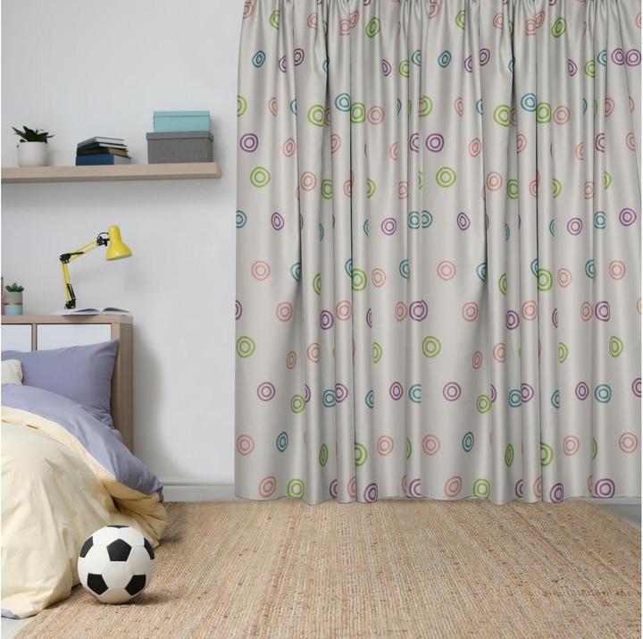 Actual product image Kindervorhang.ch Juliette blackout curtain with pleated tape 140 cm x 260 cm (140 x 260 cm)