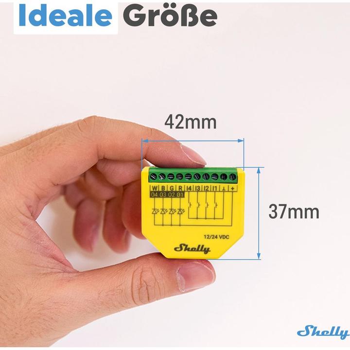 Actual product image Shelly Plus RGBW PM (Dimming actuator)