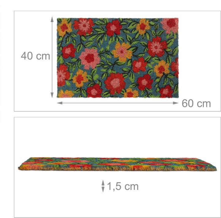 Actual product image Relaxdays Coir Doormat (50 x 40 x 1.5 cm)
