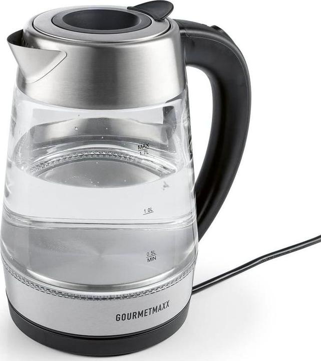 Immagine prodotto Gourmetmaxx Wasserkocher 2200 W 1.7 l, Transparent (1.70 l)
