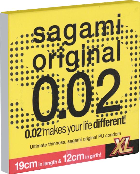 Actual product image Sagami «Original XL-Size» 1 Kondom, latexfrei aus Polyurethan, 61 mm Breite, ultradünn (1 pcs.)
