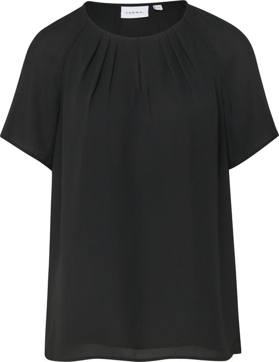 Immagine prodotto Comma Bluse Kurzarm-Bluse aus Crêpe-Chiffon mit Raffung (32)