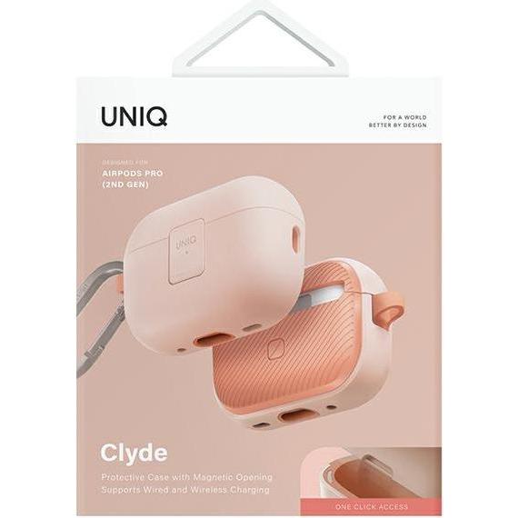 Thumbnail - Uniq etui Clyde Lock Case AirPods Pro 2 (2022/2023) pudroworóżowy-różowy/light pink-crepe pink (Ladecase Hülle), Kopfhör...