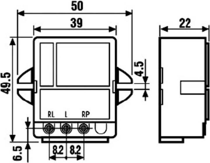 Image du produit Finder Interrupteur à impulsion avec variateur, série 15.51.8.230 15.51.8.230.0400 230 V/AC 1 contact