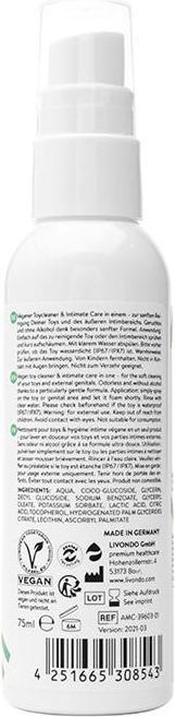 Productafbeelding Amorelie Nettoyant pour lovetoys Pure & Clean - végan (75 ml)