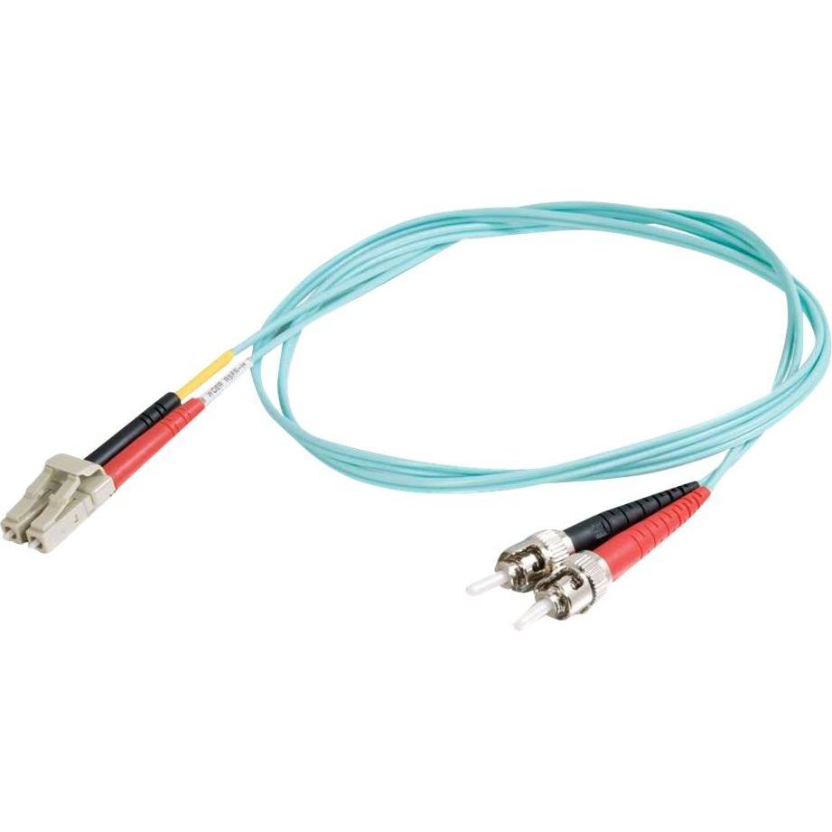 Thumbnail - C2G LC-ST 10Gb 50/125 OM3 Duplex Multimode PVC Fiber Optic Cable (LSZH) (1 m), Netzwerkkabel