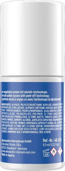 Actual product image Alessandro International Striplac UV Colour Got The Blues 6.5 ml (215 The Blues, UV gel varnish)