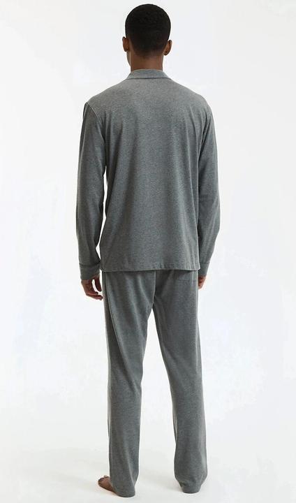 Produktbild La Redoute Collections Langer Pyjama mit Hemdkragen aus Jersey (L)