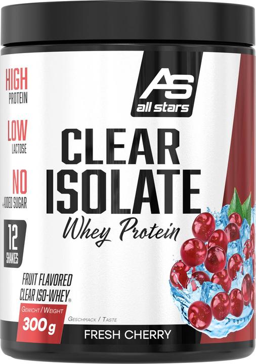 Produktbild All Stars AllStars Clear Isolate Whey Protein (300g Dose) (Cherry (fruit), 1 Stk., 300 g)