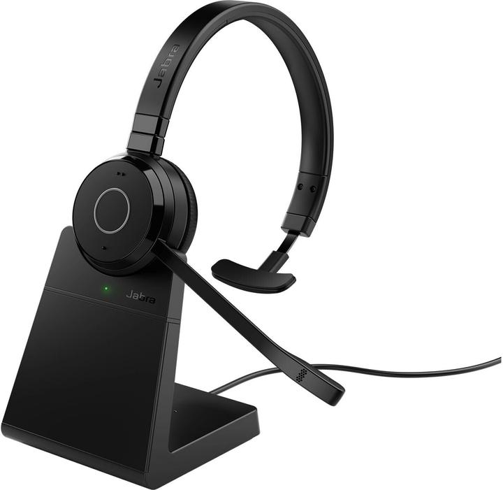 Actual product image Jabra Evolve 65 TE UC Mono NC (Bluetooth, USB-A)incl. Charger (Wireless, Cable, USB-A)