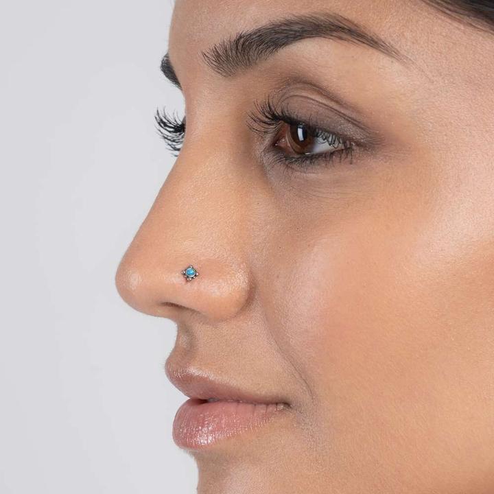 Produktbild Bijouteria Nasenpiercing (Edelstahl, Synthetischer Opal)
