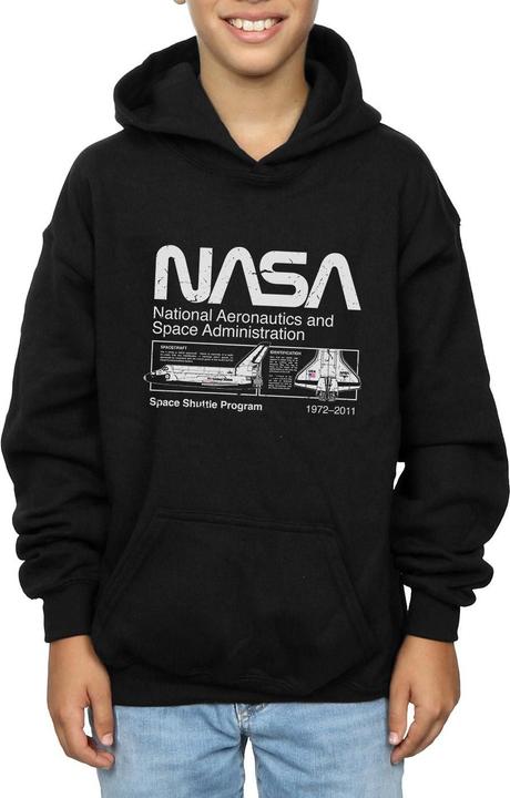 Immagine prodotto Nasa Felpa con cappuccio da ragazzo (140, 146)