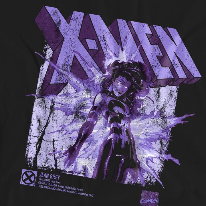 Actual product image Unisex Adult X-Men Jean Grey Infographic T-Shirt (XXL)