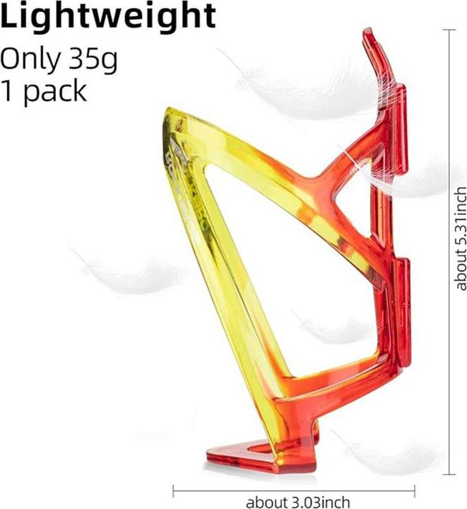 Actual product image Rockbros FK338 bicycle holder for water bottle - red and yellow