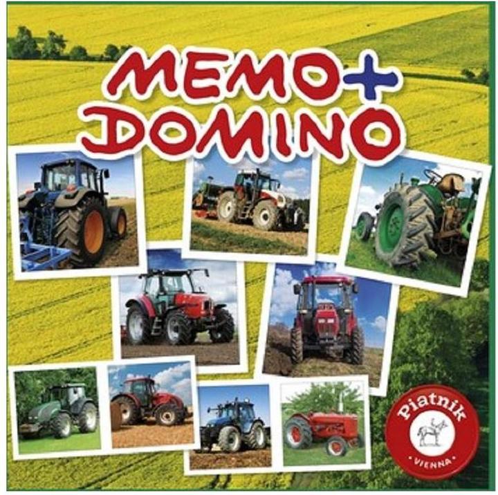 Produktbild Piatnik Memo & Domino Traktoren (Deutsch, Englisch, Französisch, Italienisch, 2 - 6 Spieler)