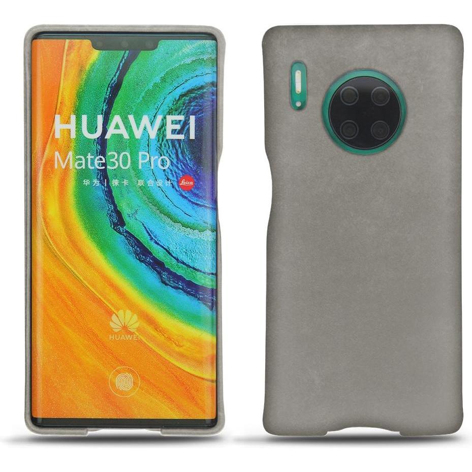 Noreve Lederschutzhülle (Huawei Mate 30 Pro), Smartphone Hülle, Grau