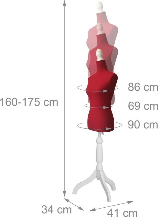 Actual product image Relaxdays dress form