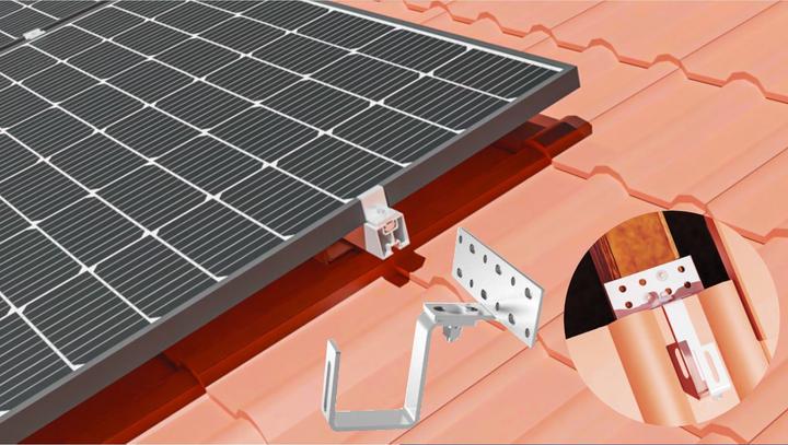 Actual product image Autarking Solar Hook mounting package (Solar system mounting material)