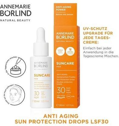 Produktbild Annemarie Börlind Börlind Sonne A Aging Sun Protecting Drops Lichtschutzfaktor 30 30 ml (Sonnencreme, SPF 30, 30 ml)