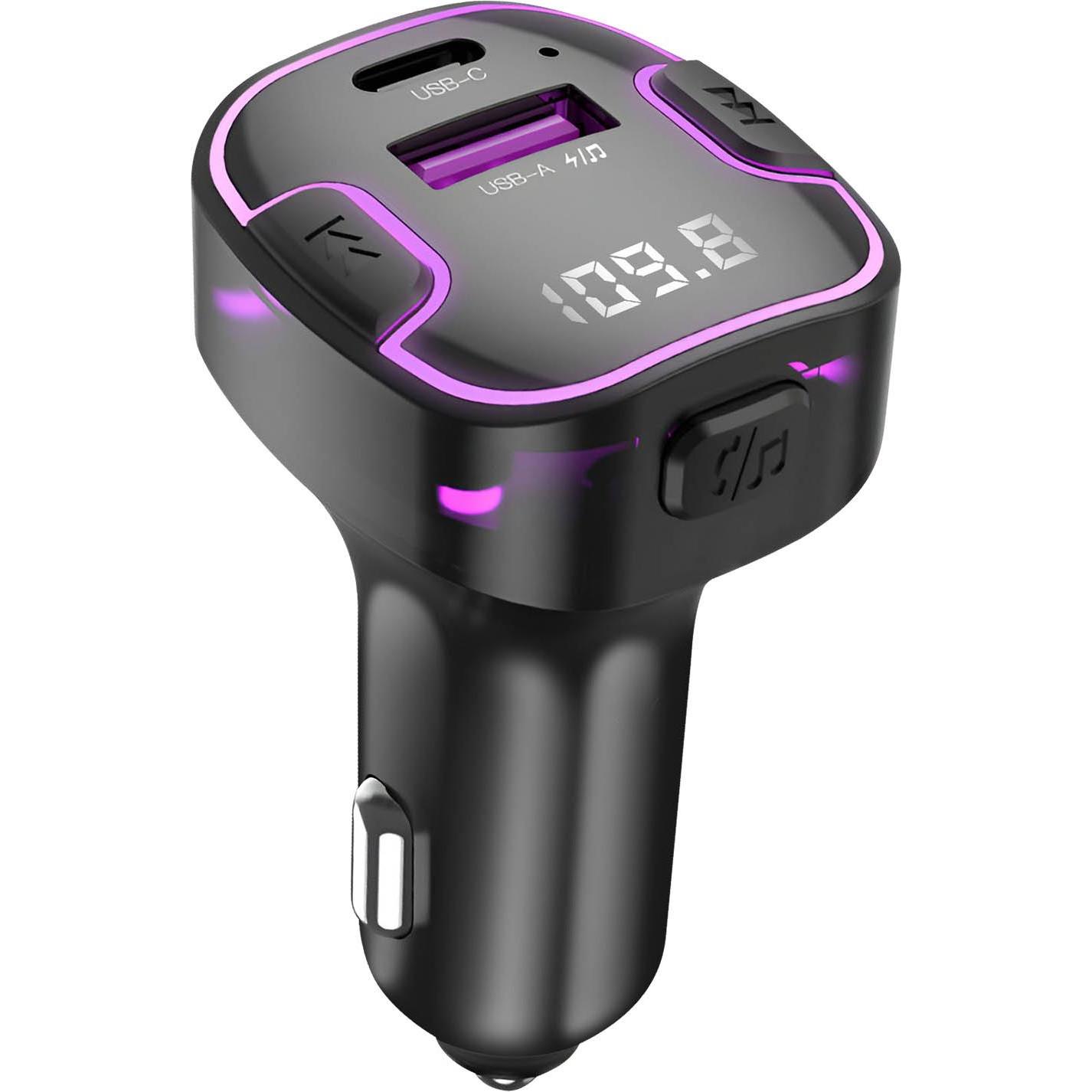 xO transmiter FM BCC12 Bluetooth MP3 Autoladegerät 3,1A schwarz, Auto Adapter, Schwarz