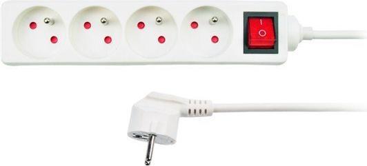 Immagine prodotto Olight Prolunga Solight, 4 prese, bianco, interruttore, 5m (230 V)