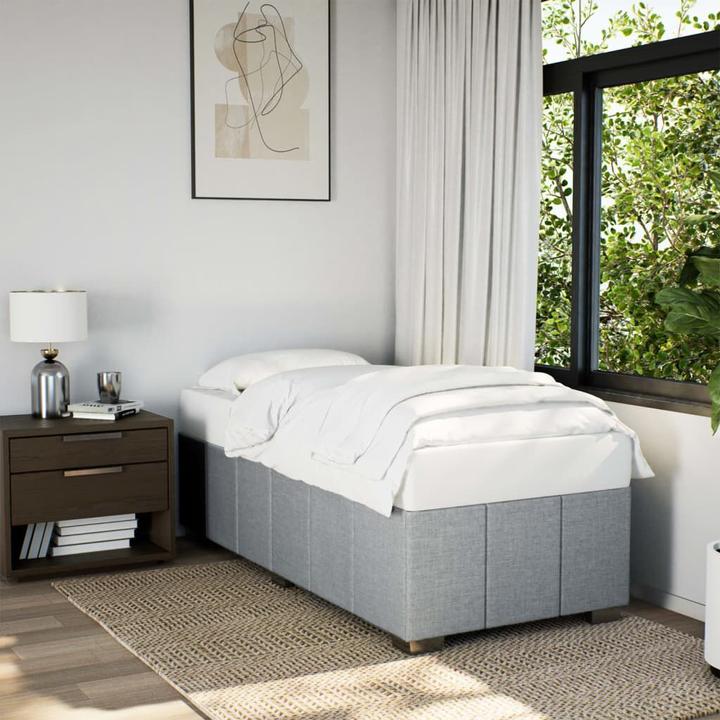Actual product image vidaXL Fabric bed frame (90 x 200 cm)