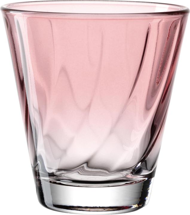 Immagine prodotto Leonardo Bicchiere Twist 215 ml, 4 pezzi, rosso, vetro (0.22 l, 1x)