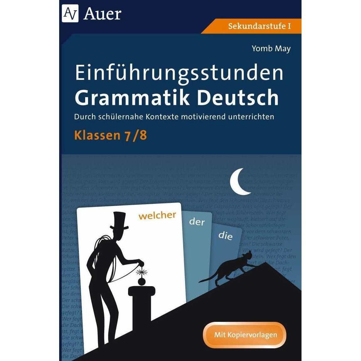 Einführungsstunden Grammatik Deutsch Klassen 7-8, Schulbücher von Yomb May