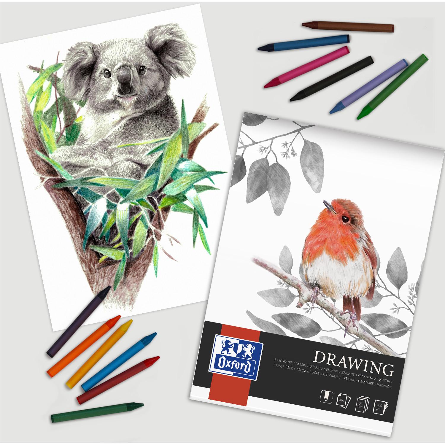 Thumbnail - Oxford, Heft + Block, Zeichenblock (A4, Blanko, Weicher Einband)