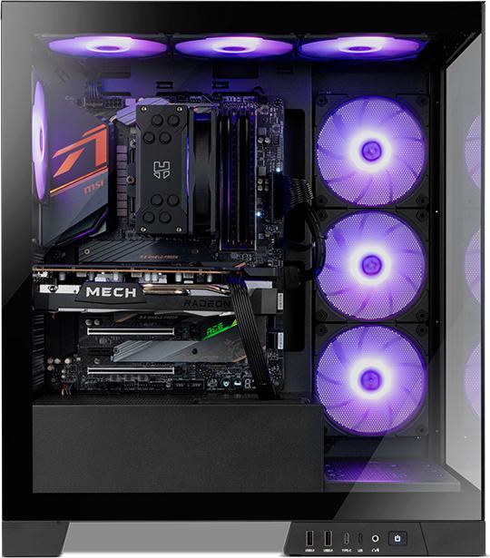 Actual product image Nox Hummer Glock Black (ITX, ATX, mATX)