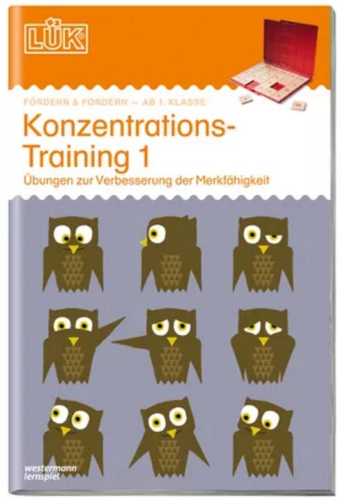 Produktbild LÜK. KKonzentrationstraining 1: Übungen zur Verbesserung der Merkfähigkeit (Deutsch, 2017)