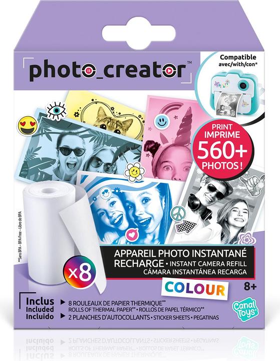 Actual product image Canal Toys Instant Camera Refill Kit 8x Foto-Papier + Sticker (10 pcs.)
