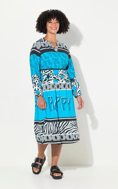 Produktbild Angel of Style Midikleid, A-Linie, Allover-Print, elastische Taille (46)