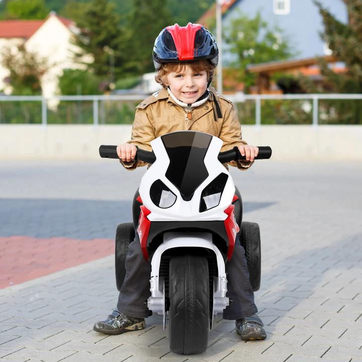 Immagine prodotto Homcom Kinder Elektro Motorrad mit Licht- und Soundeffekte BMW S1000 RR Rot (6 V)