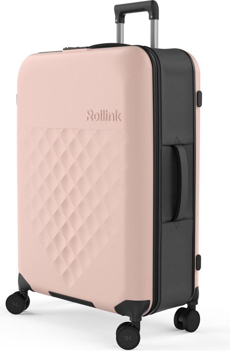 Actual product image Rollink Harde suitcase / trolley / travel case - Vega 360 - 76 cm - Rose (105 l, L (90 - 115l))
