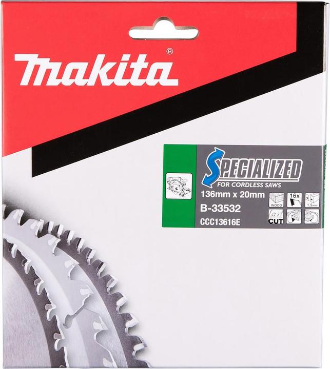 Image du produit Makita Lame de scie circulaire SPÉCIALISÉE 136